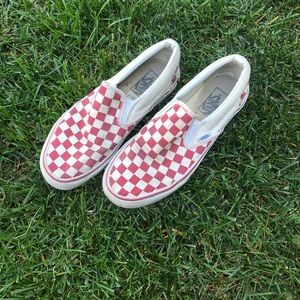 Red checkered vans